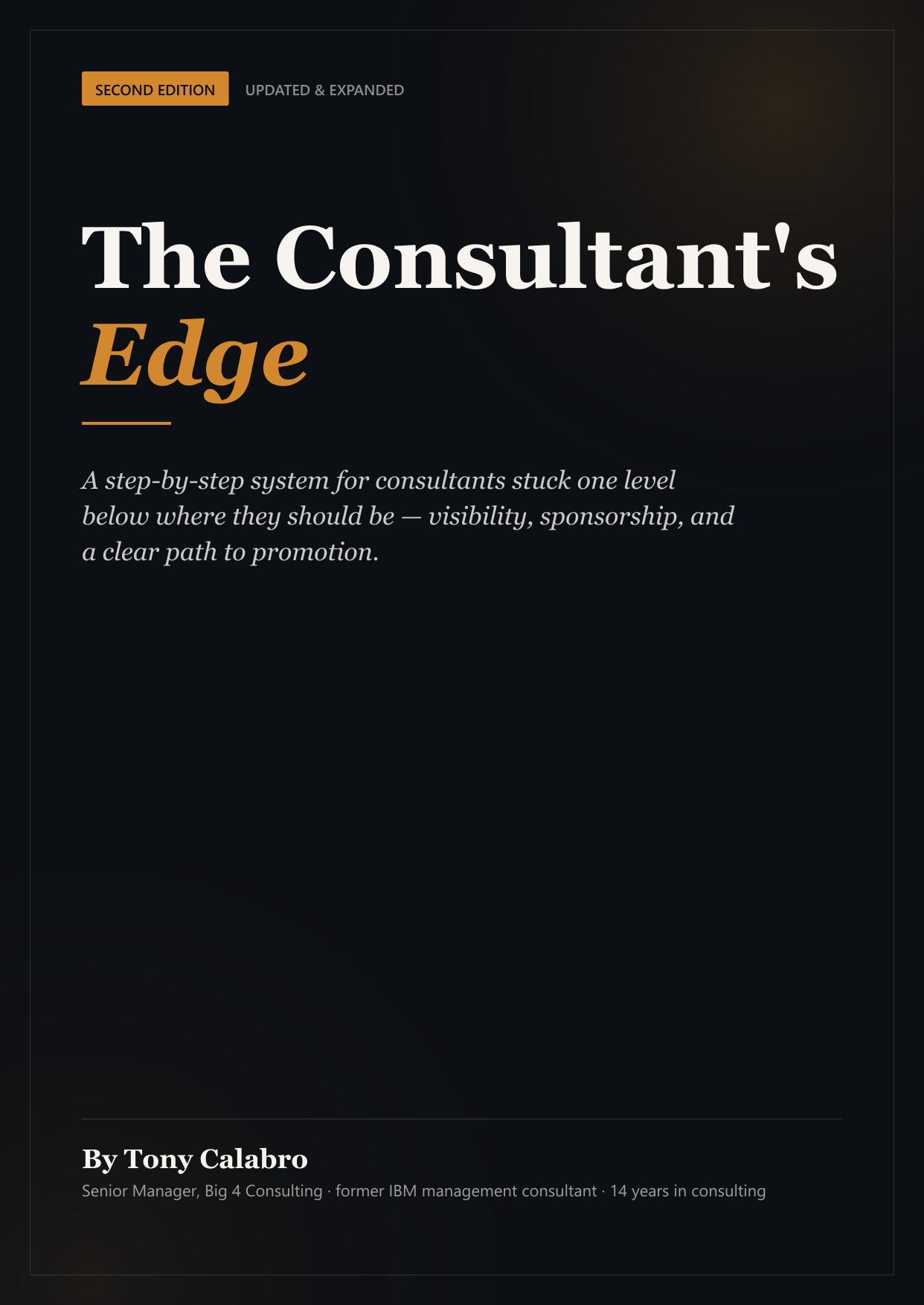 The Consultant's Edge — cover